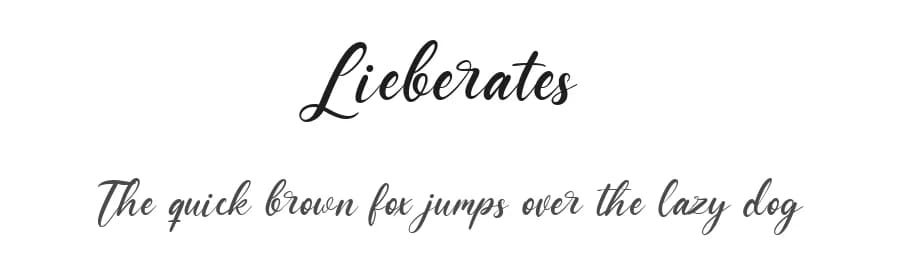 Lieberates by Maulana Creative — Script Handwritten Font