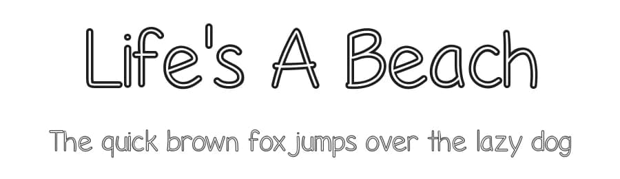 Life's A Beach by Vanessa Bays — Script Handwritten Font