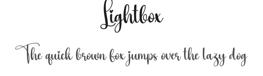 Lightbox by Scratchones — Script Handwritten Font