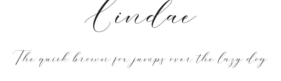Lindae by Makashi — Script Handwritten Font