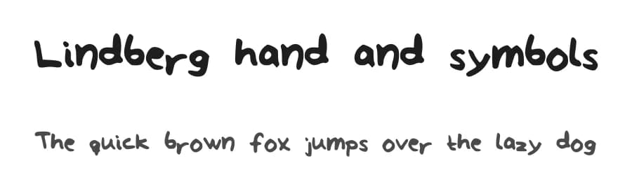 Lindberg hand and symbols by Sara Lindberg β Script Handwritten Font