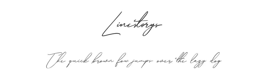 Linestorys by Maulana Creative — Script Handwritten Font