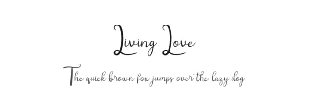 Living Love by Rayn Media — Script Handwritten Font