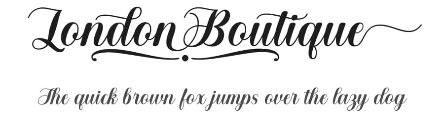 London Boutique by Måns Grebäck — Script Handwritten Font