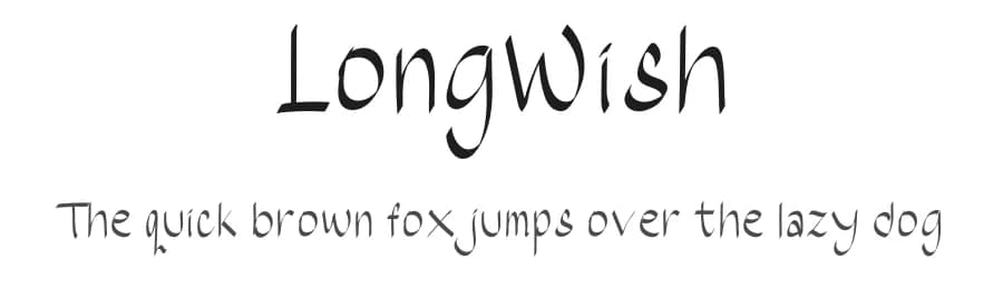 LongWish by RantautypeStudio — Script Handwritten Font