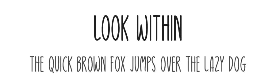Look Within by Md Shohail Bhuian — Script Handwritten Font