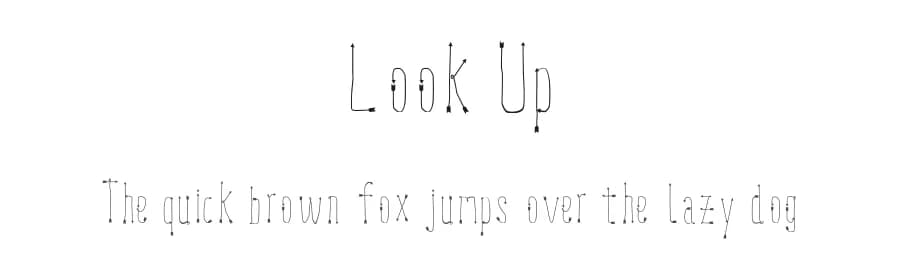 Look Up by Filiz Sahin — Script Handwritten Font