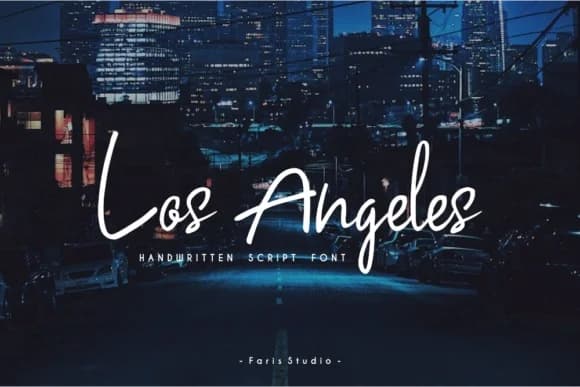 Los Angeles Font by farisstudio87 — Script Handwritten Font