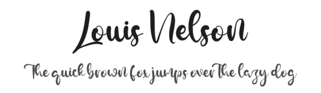 Louis Nelson by Vztype Studio — Script Handwritten Font