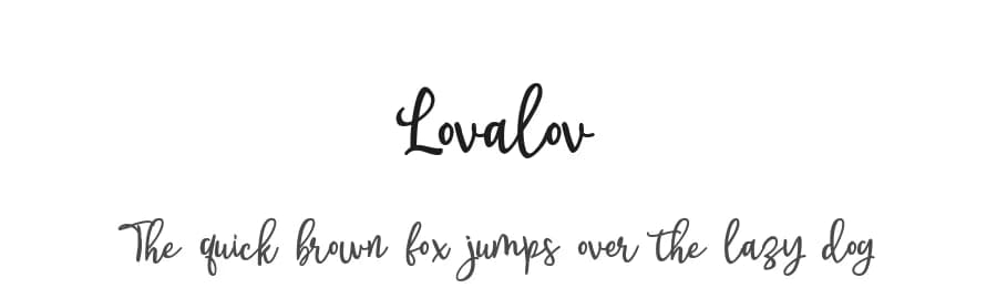 Lovalov by Nico Muslib — Script Handwritten Font