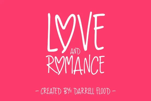 Love and Romance Font by Dadiomouse — Script Handwritten Font