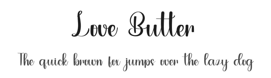 Love Butter by PiPi Creative STUDIO — Script Handwritten Font