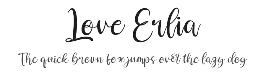 Love Erlia by Perspectype Studio - Letterena.com — Script Handwritten Font