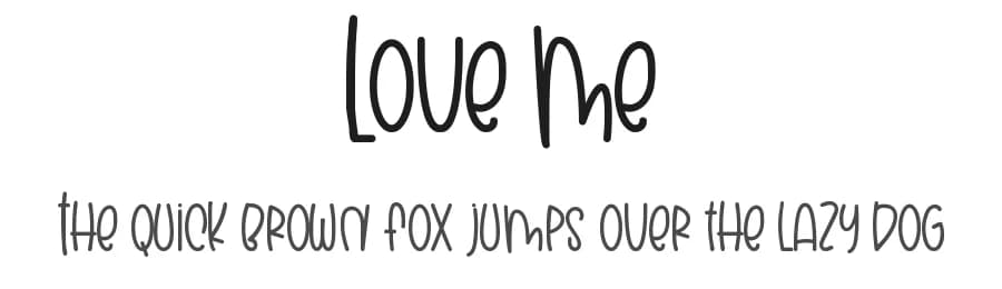 Love Me by Andang Prasetyo — Script Handwritten Font