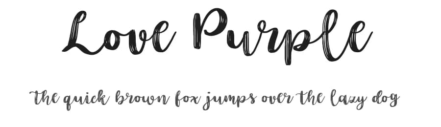 Love Purple by lyanatha — Script Handwritten Font