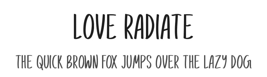 Love Radiate by Md Shohail Bhuian — Script Handwritten Font