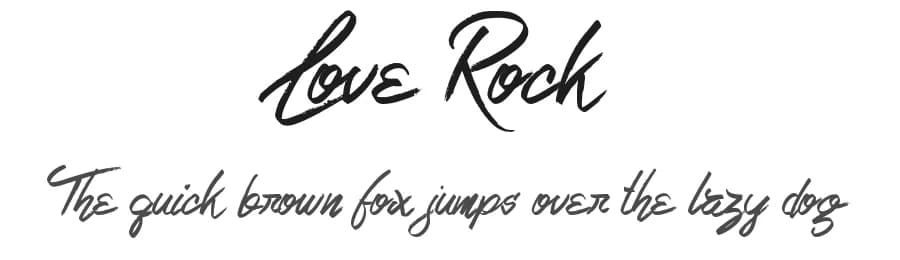Love Rock by JSH creates — Script Handwritten Font