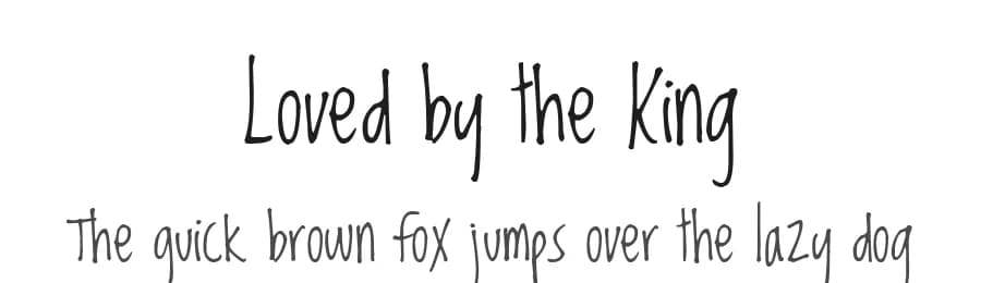 Loved by the King by Kimberly Geswein — Script Handwritten Font