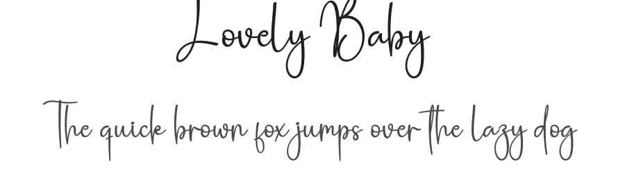 Lovely Baby by Scratchones — Script Handwritten Font