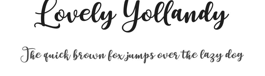 Lovely Yollandy by Beautypes — Script Handwritten Font