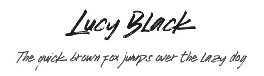 Lucy Black by Azetype Studio β Script Handwritten Font