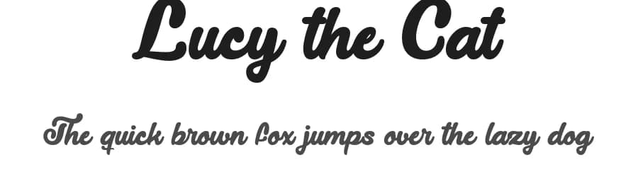Lucy the Cat by Misti's Fonts — Script Handwritten Font
