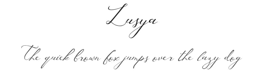 Lusya by PutraCetol Studio — Script Handwritten Font