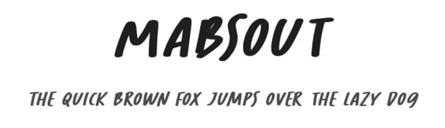 Mabsout by Zuzulgo Studio — Script Handwritten Font