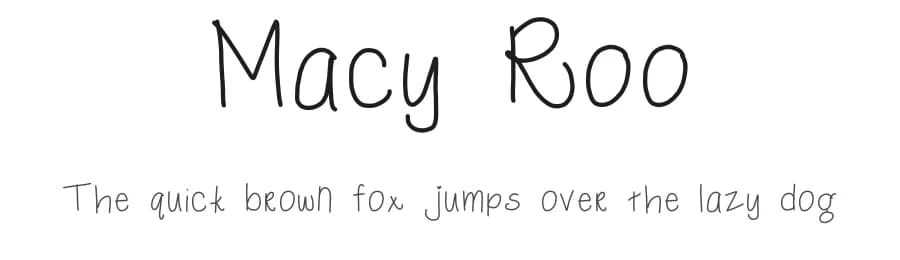 Macy Roo by Sabrina Schleiger — Script Handwritten Font
