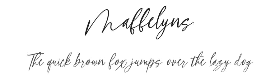 Maffelyns by Maulana Creative — Script Handwritten Font
