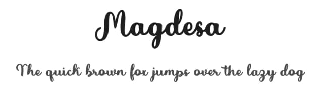 Magdesa by Bosstype Studio — Script Handwritten Font