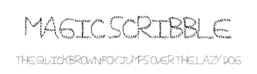 Magic Scribble by Xerographer Fonts — Script Handwritten Font
