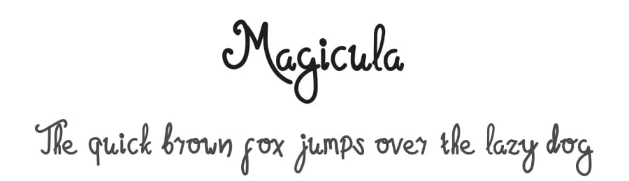Magicula by Treelight.id — Script Handwritten Font