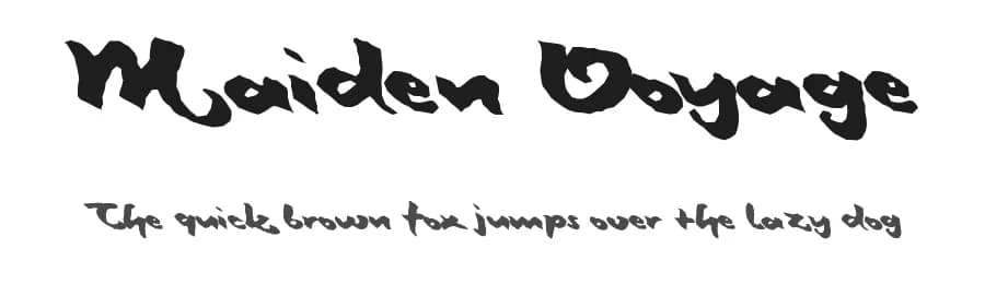 Maiden Voyage by Xerographer Fonts — Script Handwritten Font