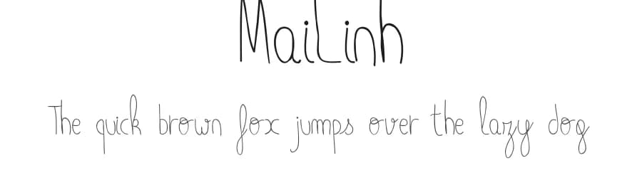 MaiLinh by hereisjonas — Script Handwritten Font