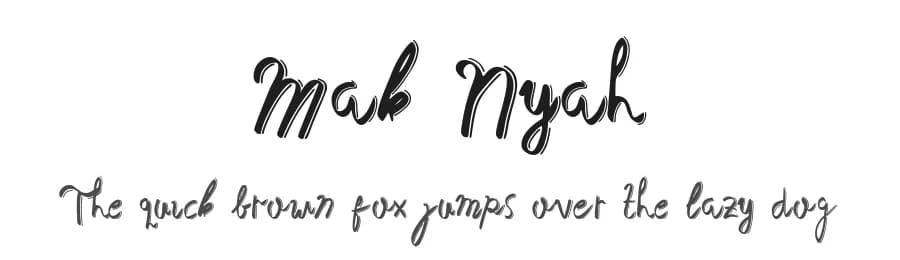 Mak Nyah by Nariswari Creative — Script Handwritten Font