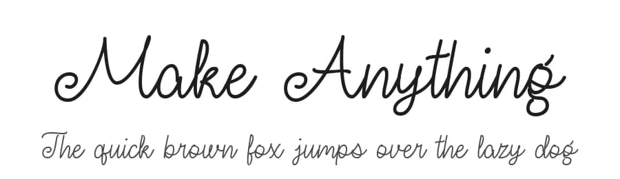 Make Anything by Misti's Fonts — Script Handwritten Font