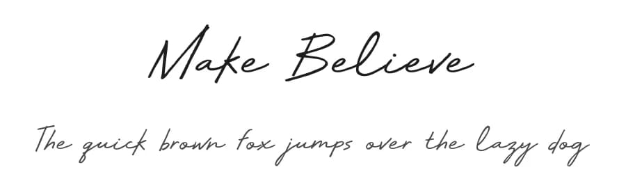 Make Believe by BLKBK Fonts — Script Handwritten Font