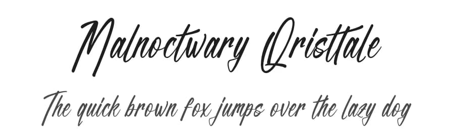 Malnoctwary Qristtale by Letterena Studios — Script Handwritten Font