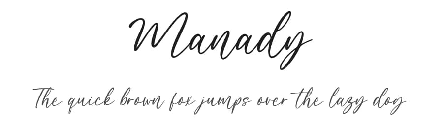 Manady by Revo Farisky — Script Handwritten Font
