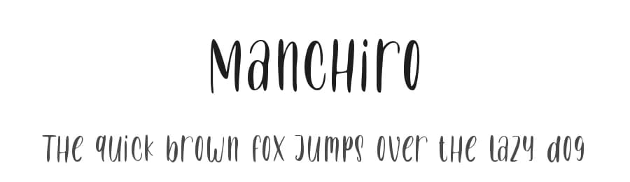Manchiro by Sronstudio — Script Handwritten Font