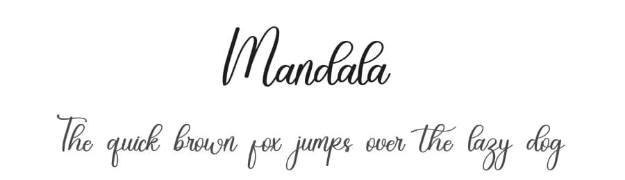 Mandala by FreshtypeINK — Script Handwritten Font