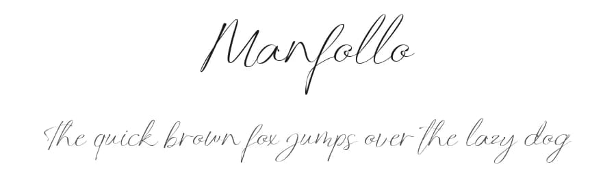 Manfollo by Alit Design — Script Handwritten Font