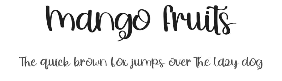 Mango Fruits by FreshtypeINK — Script Handwritten Font