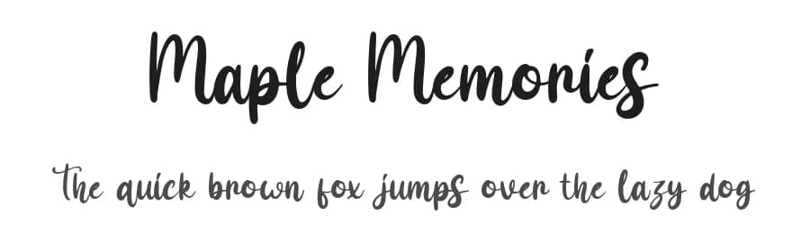 Maple Memories by Attype Studio — Script Handwritten Font