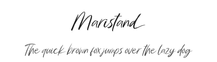 Maristand by Ditatype — Script Handwritten Font