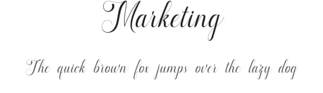 Marketing by Marwah Store — Script Handwritten Font