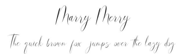 Marry Merry by Hadjar Creative — Script Handwritten Font