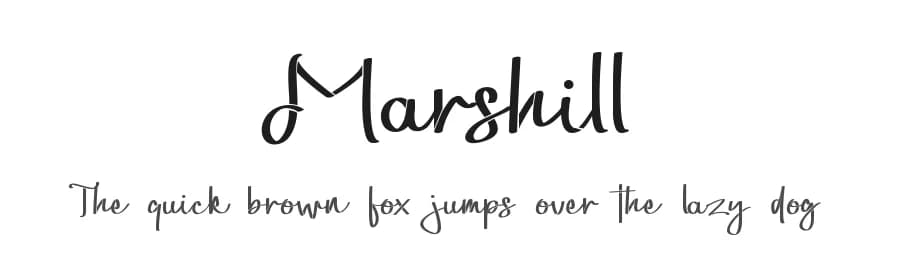Marshill by erlosDESIGN — Script Handwritten Font