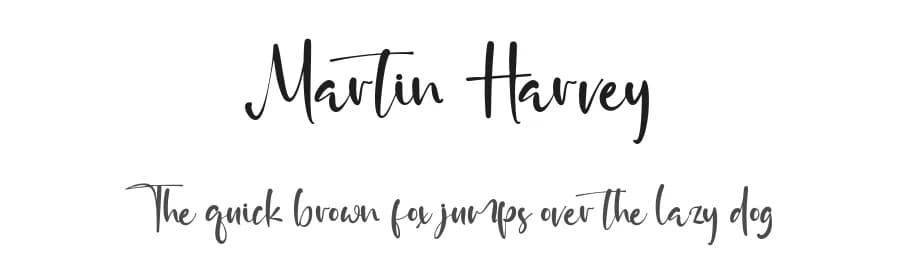 Martin Harvey by Vztype Studio — Script Handwritten Font